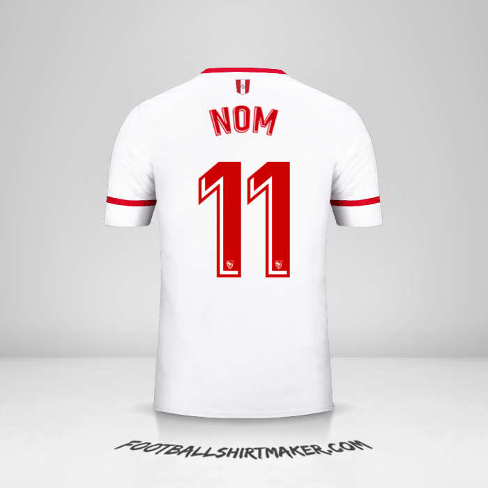Maillot Sevilla FC 2017/2018 -  nom - 11