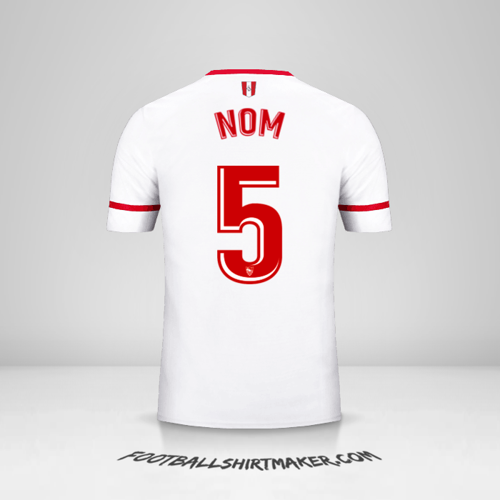Maillot Sevilla FC 2017/2018 -  nom - 5