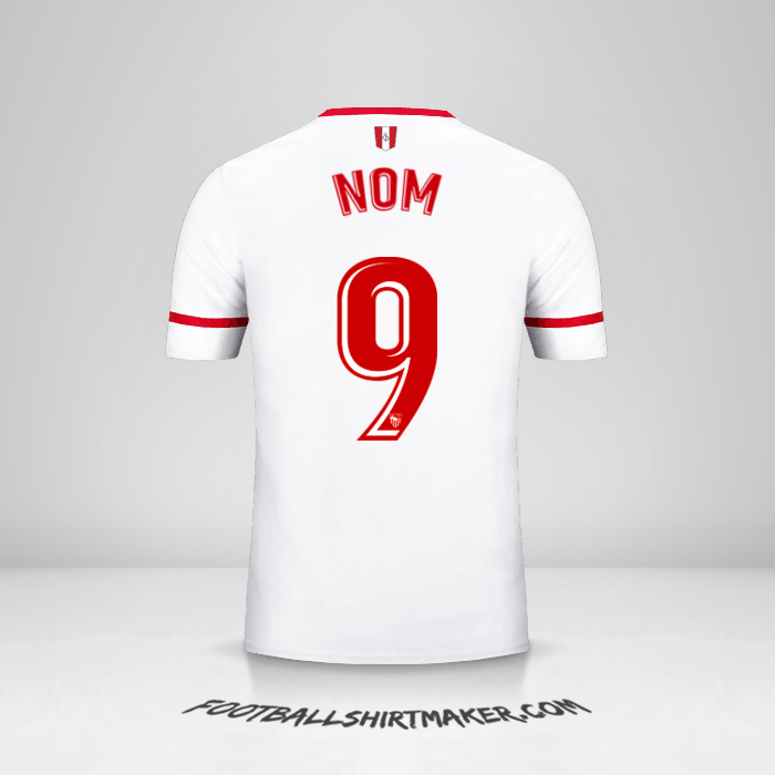 Maillot Sevilla FC 2017/2018 -  nom - 9