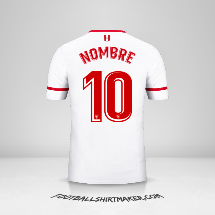 Camiseta Sevilla FC 2017/2018 -  nombre - 10