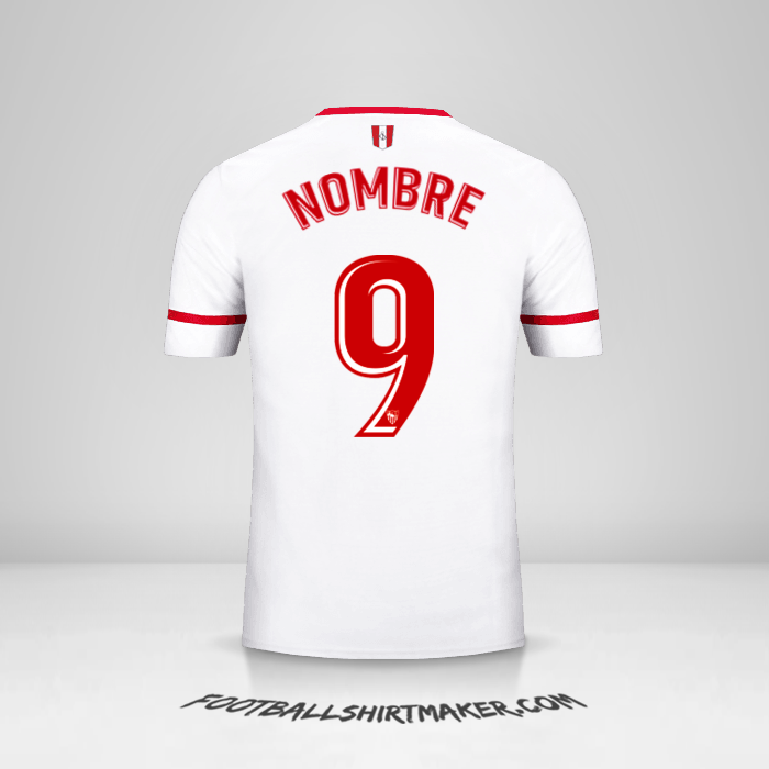 Camiseta Sevilla FC 2017/2018 -  nombre - 9