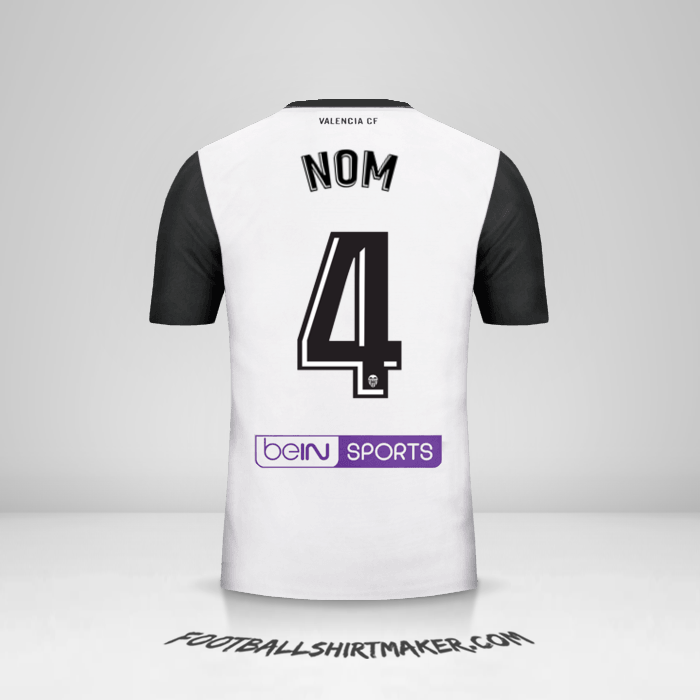 Maillot Valencia CF 2017/18 -  nom - 4