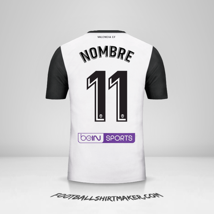 Jersey Valencia CF 2017/18 -  nombre - 11
