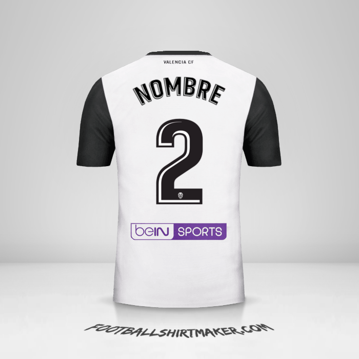 Jersey Valencia CF 2017/18 -  nombre - 2