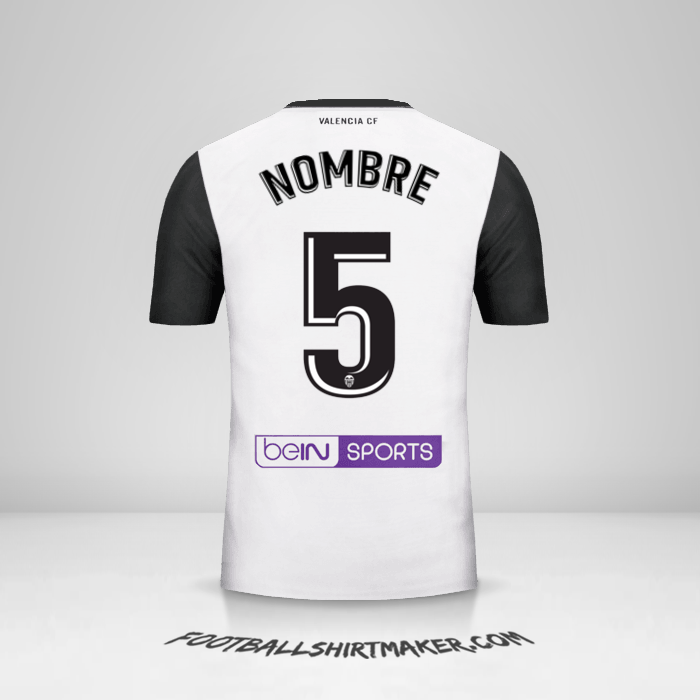 Jersey Valencia CF 2017/18 -  nombre - 5