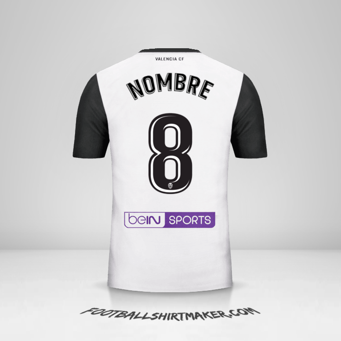 Jersey Valencia CF 2017/18 -  nombre - 8