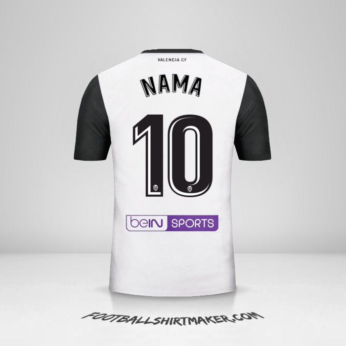 Jersey Valencia CF 2017/18 -  nama - 10