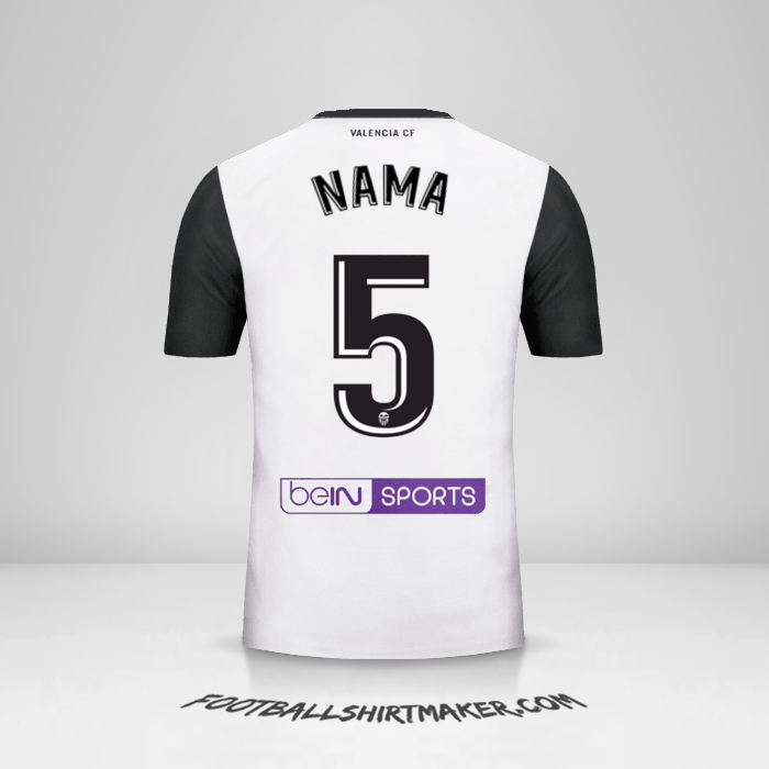 Jersey Valencia CF 2017/18 -  nama - 5
