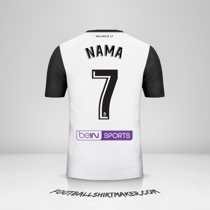 Jersey Valencia CF 2017/18 -  nama - 7