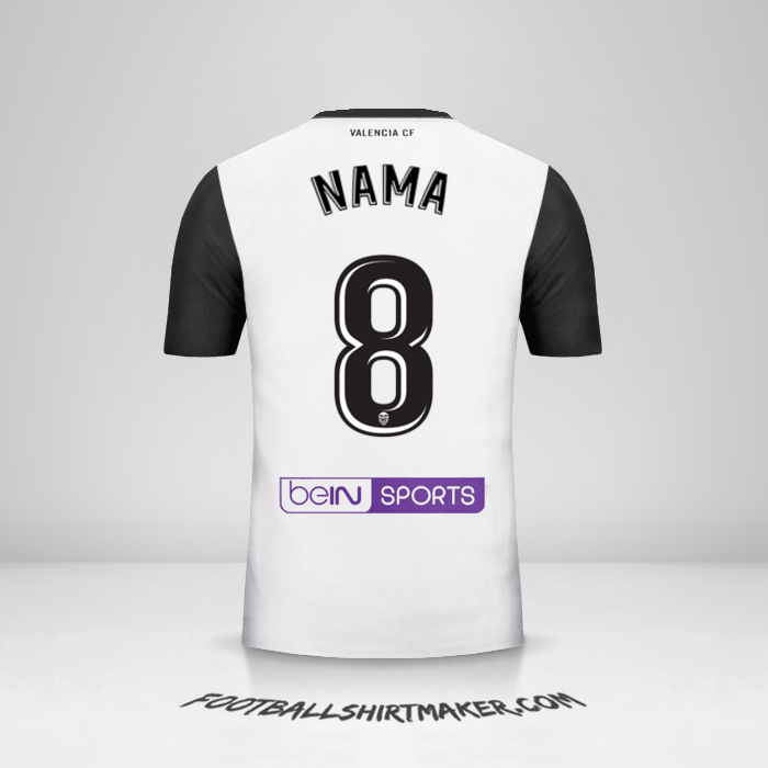 Jersey Valencia CF 2017/18 -  nama - 8