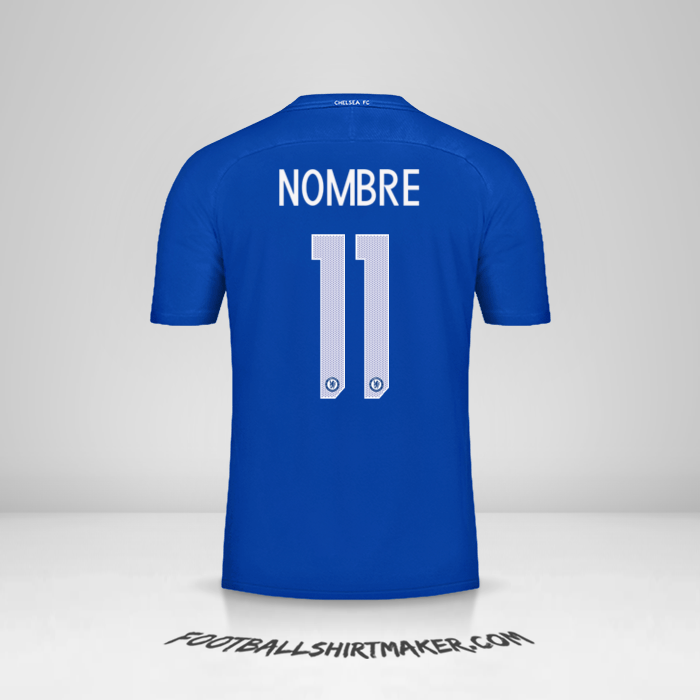 Jersey Chelsea Cup 2017/18 -  nombre - 11
