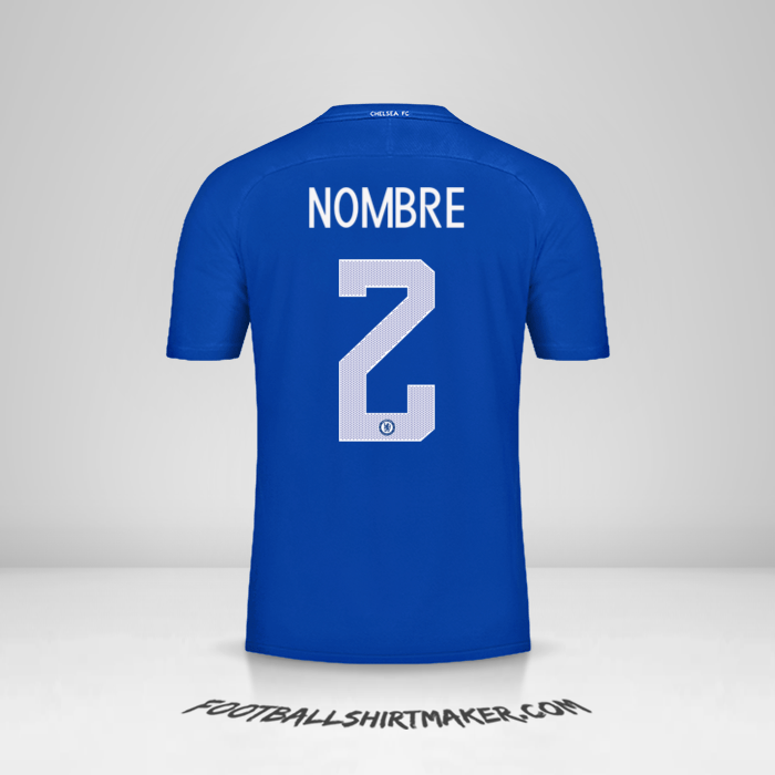 Jersey Chelsea Cup 2017/18 -  nombre - 2