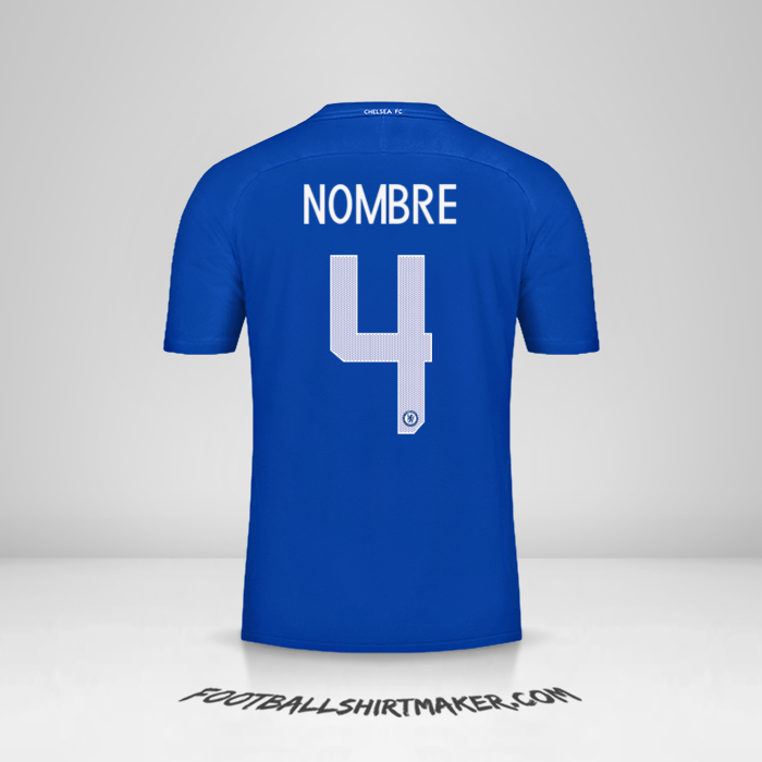 Jersey Chelsea Cup 2017/18 -  nombre - 4