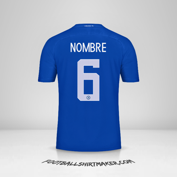 Jersey Chelsea Cup 2017/18 -  nombre - 6