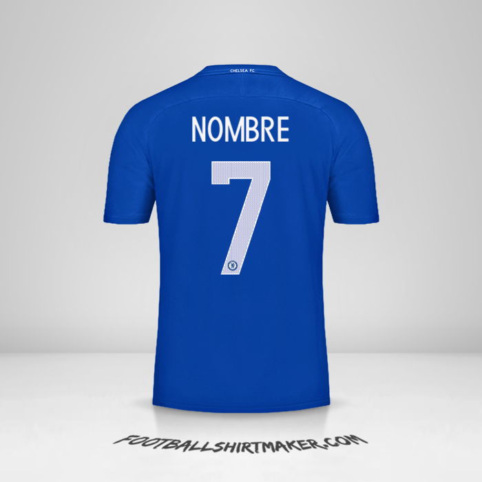 Jersey Chelsea Cup 2017/18 -  nombre - 7