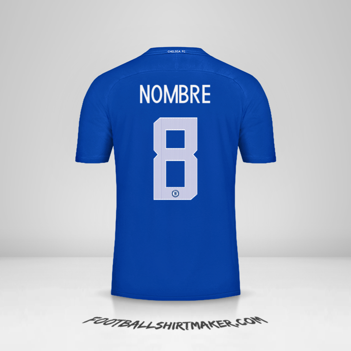 Jersey Chelsea Cup 2017/18 -  nombre - 8