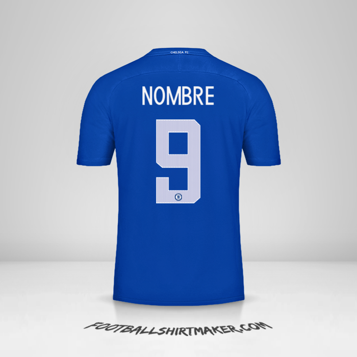 Jersey Chelsea Cup 2017/18 -  nombre - 9