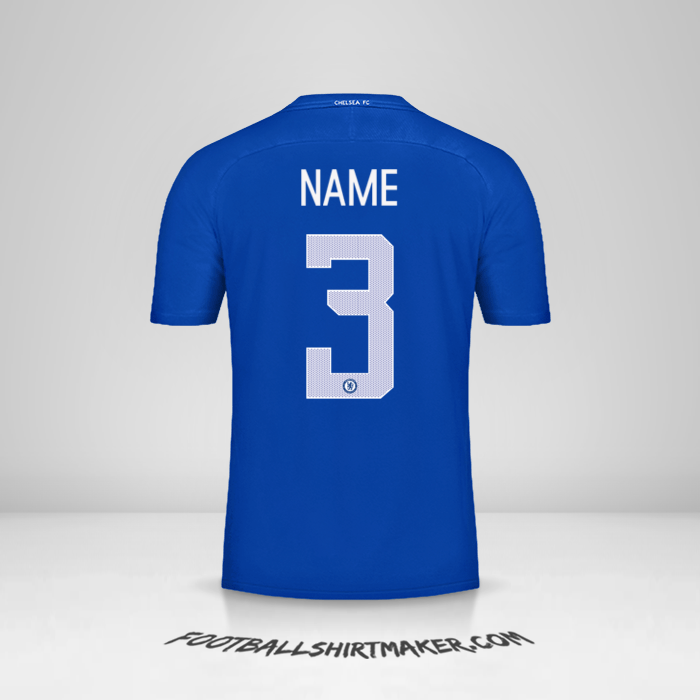 Shirt Chelsea Cup 2017/18 -  name - 3