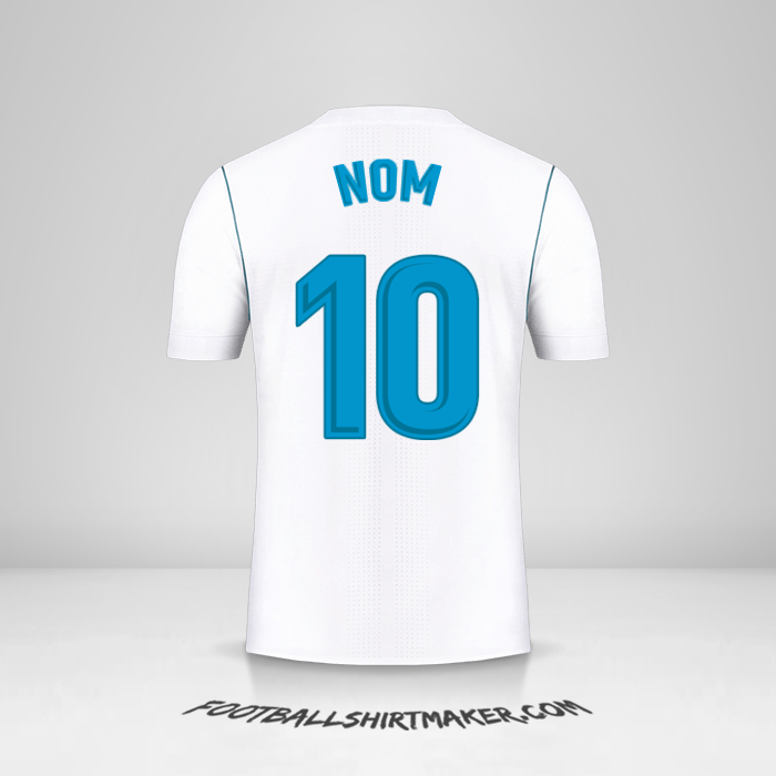 Maillot Real Madrid CF 2017/18 -  nom - 10