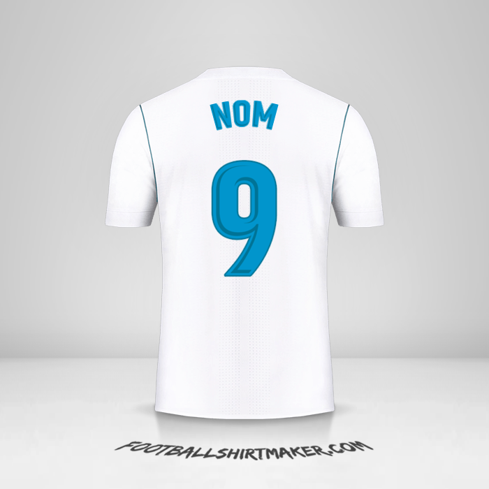 Maillot Real Madrid CF 2017/18 -  nom - 9