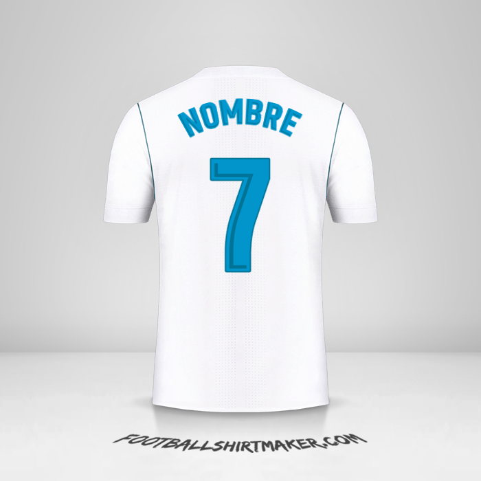 Camiseta Real Madrid CF 2017/18 -  nombre - 7