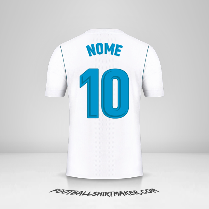Camisola Real Madrid CF 2017/18 -  nome - 10