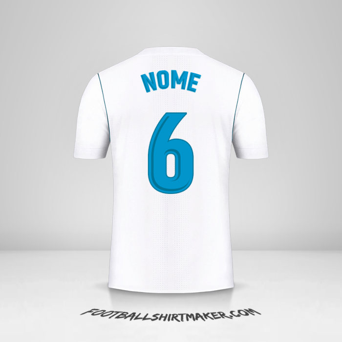 Camisa Real Madrid CF 2017/18 -  nome - 6