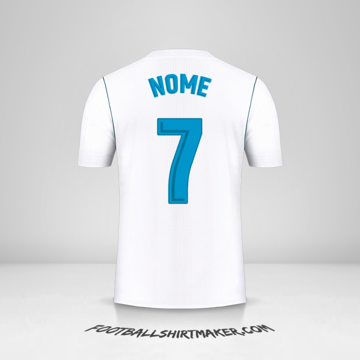 Camisa Real Madrid CF 2017/18 -  nome - 7