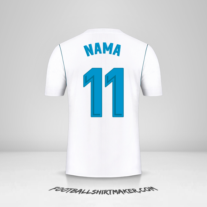 Jersey Real Madrid CF 2017/18 -  nama - 11