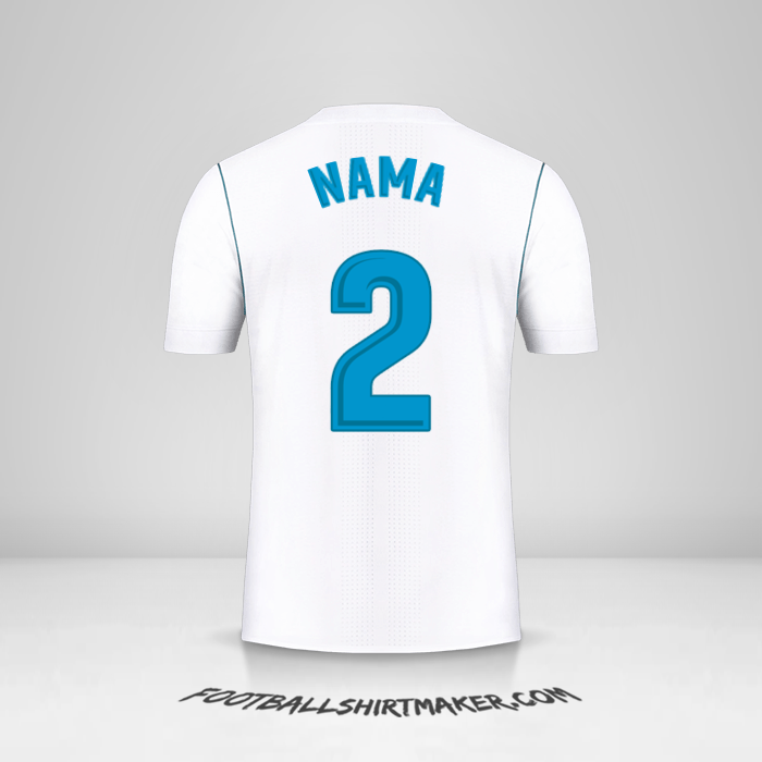 Jersey Real Madrid CF 2017/18 -  nama - 2