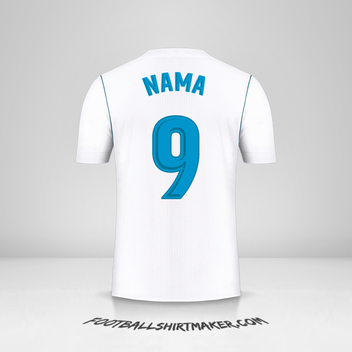 Jersey Real Madrid CF 2017/18 -  nama - 9