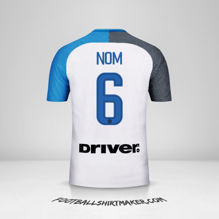 Maillot Inter 2017/18 Extérieur -  nom - 6