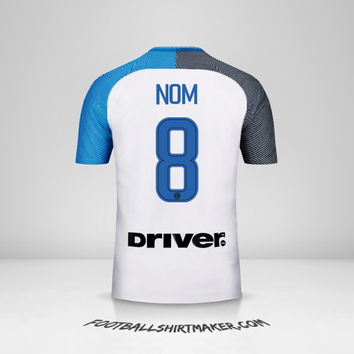 Maillot Inter 2017/18 Extérieur -  nom - 8