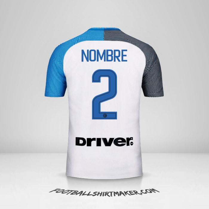 Jersey Inter 2017/18 Visita -  nombre - 2