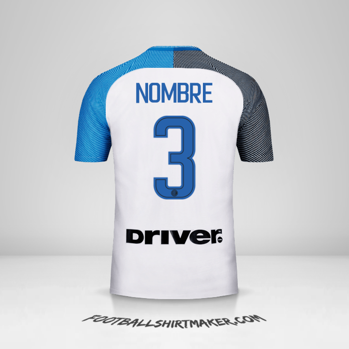 Jersey Inter 2017/18 Visita -  nombre - 3