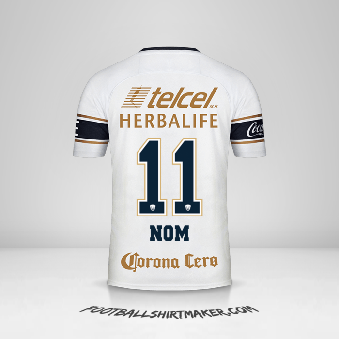 Maillot Pumas UNAM 2017/18 -  nom - 11