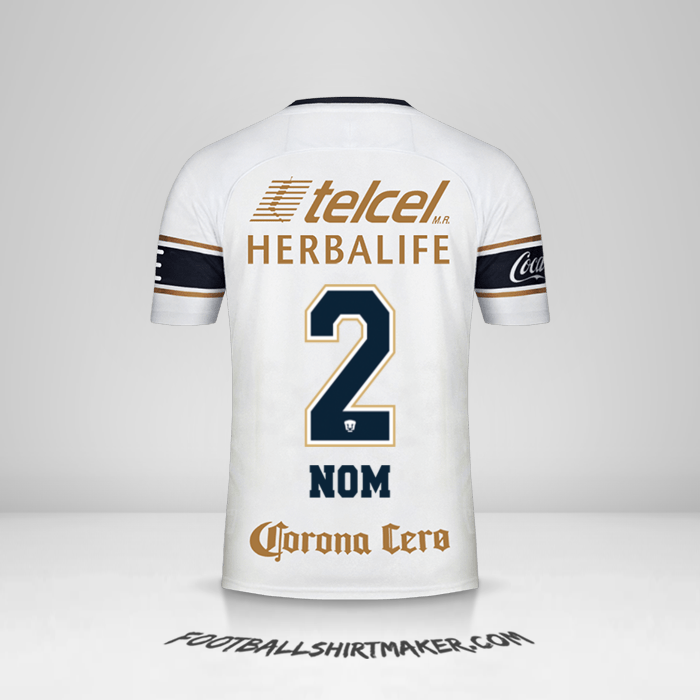 Maillot Pumas UNAM 2017/18 -  nom - 2