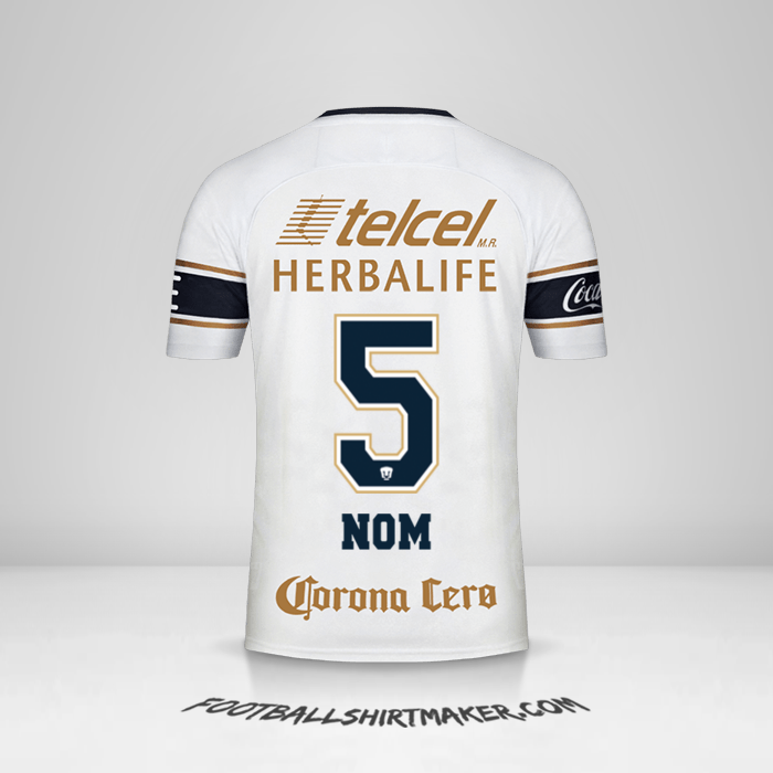 Maillot Pumas UNAM 2017/18 -  nom - 5