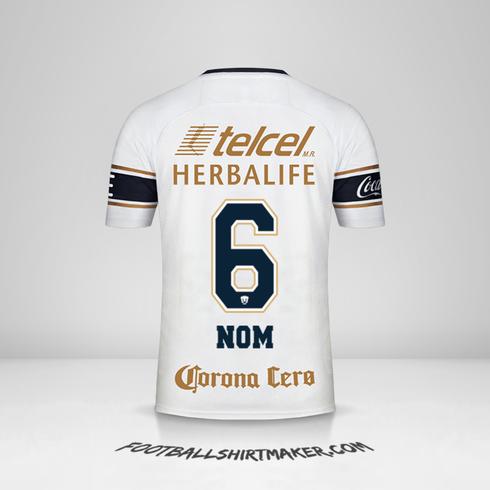 Maillot Pumas UNAM 2017/18 -  nom - 6
