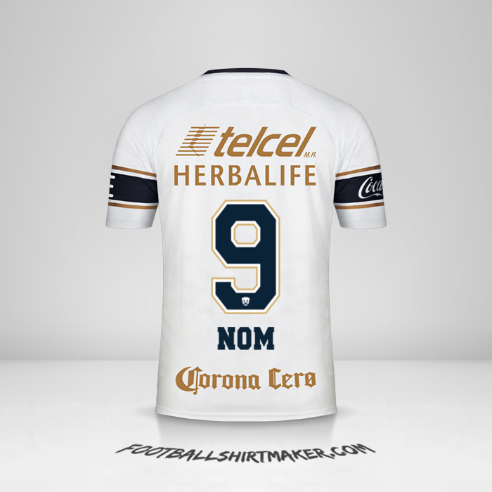 Maillot Pumas UNAM 2017/18 -  nom - 9