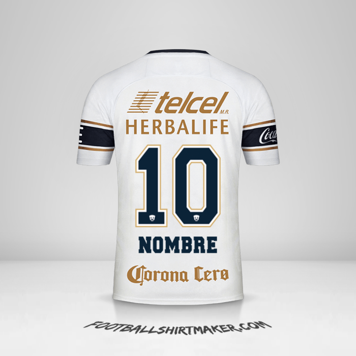 Jersey Pumas UNAM 2017/18 -  nombre - 10