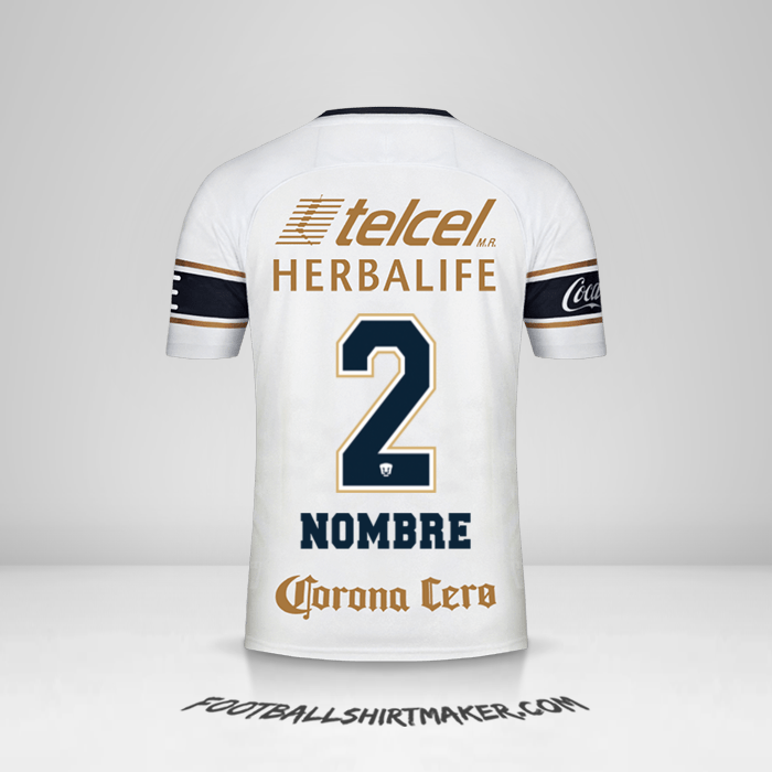 Jersey Pumas UNAM 2017/18 -  nombre - 2