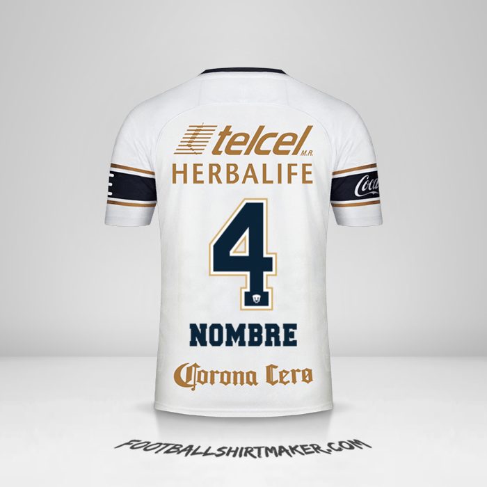 Camiseta Pumas UNAM 2017/18 -  nombre - 4