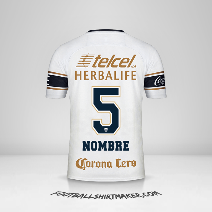 Jersey Pumas UNAM 2017/18 -  nombre - 5