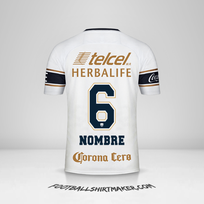 Jersey Pumas UNAM 2017/18 -  nombre - 6