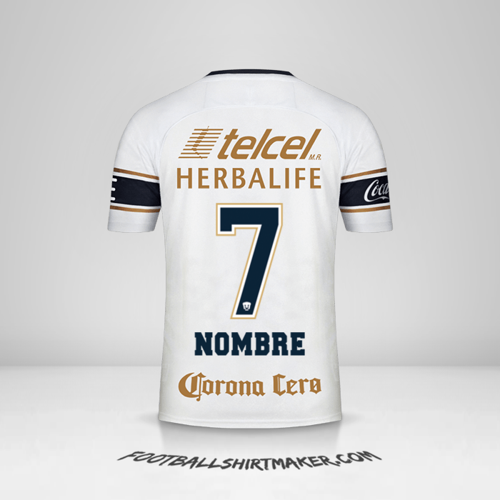 Camiseta Pumas UNAM 2017/18 -  nombre - 7
