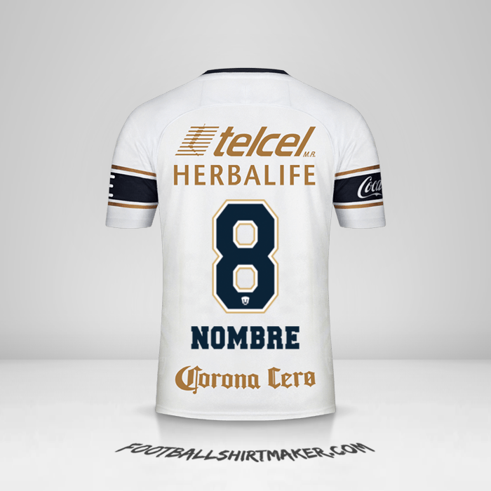 Jersey Pumas UNAM 2017/18 -  nombre - 8