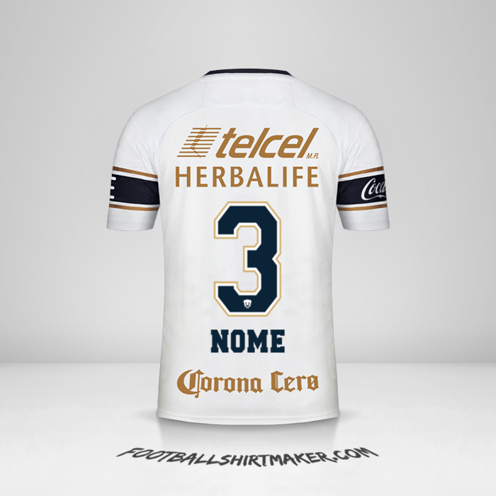 Camisa Pumas UNAM 2017/18 -  nome - 3