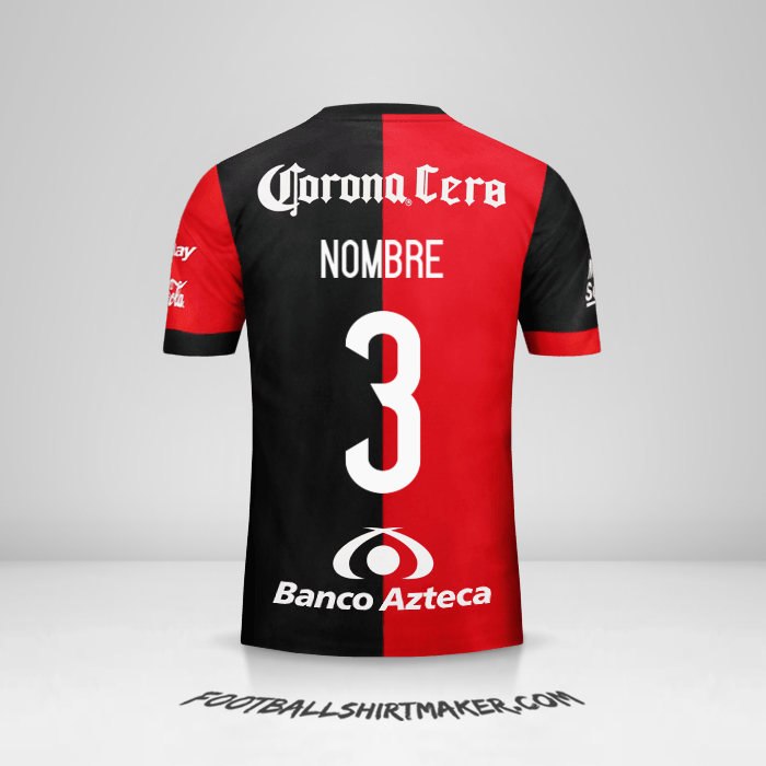 Camiseta Atlas 2017/18 -  nombre - 3