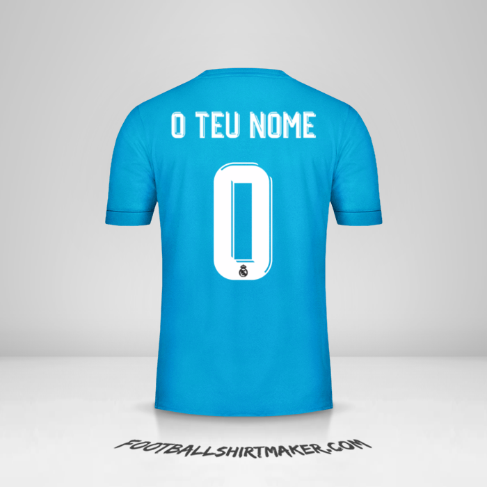 Camisola Real Madrid CF Cup 2017/18 III -  o teu nome - 0